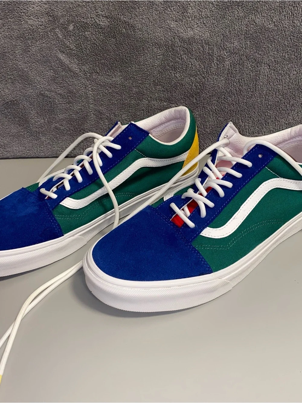 Vans Old Skool Yacht Club Colorblock Men's Size 13 Blue Green Yellow WITH BOX